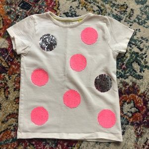 Mini Boden sequin changing shirt